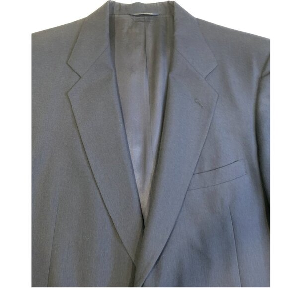 Heisman Trophy Collection Suit Mens Large Navy 2 Piece Made in USA 2 Button - Picture 3 of 16